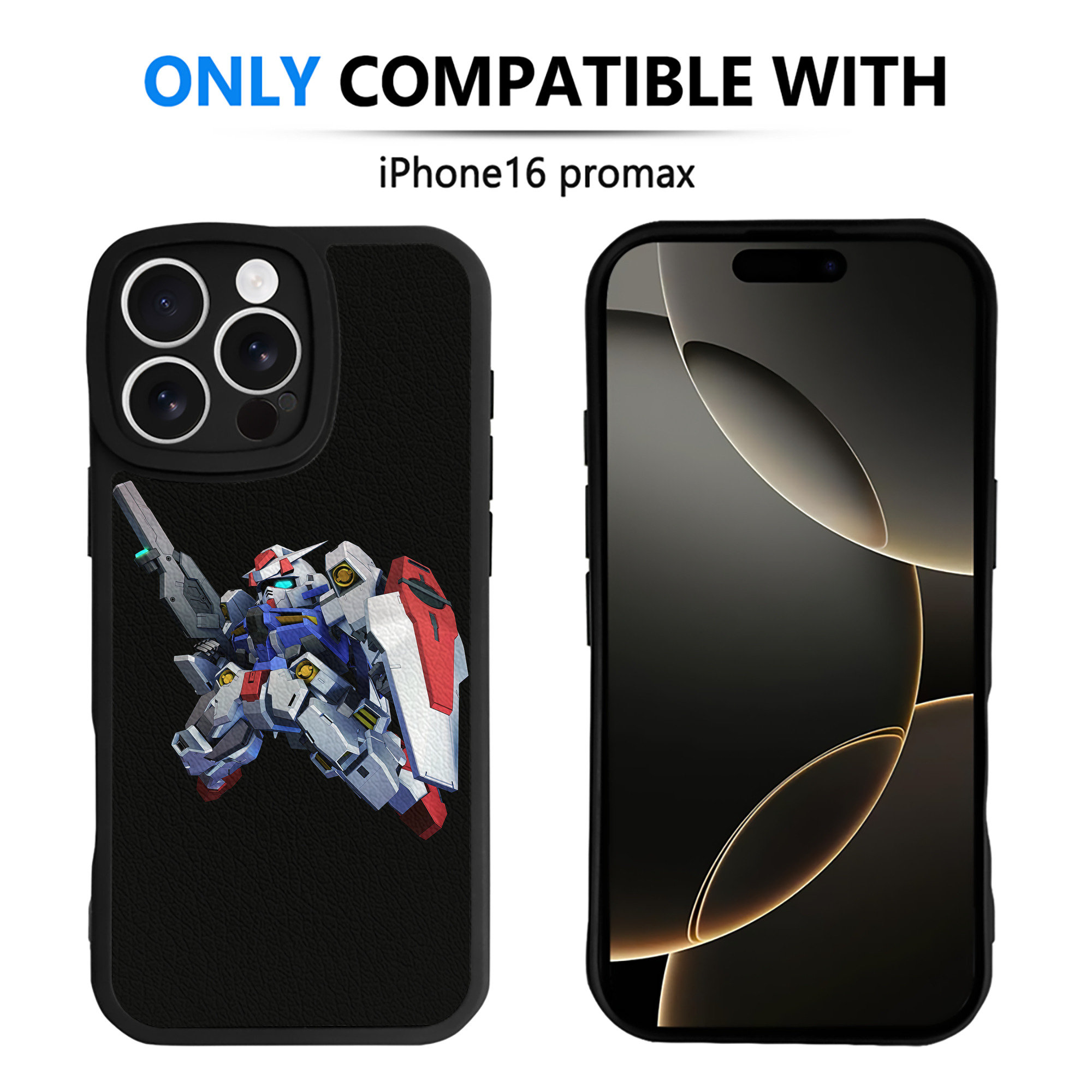 （画像用） 機動戦士ガンダム Mobile Suit Gundam 【iPhone 16シリーズ対応】シリコンスマホケース（レザー調） 材質：シリコン